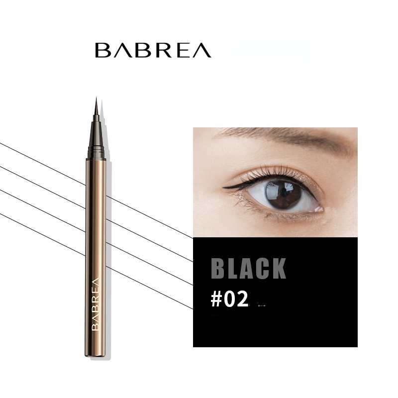 BABREA Bút Kẻ Mắt Dạng Lỏng Chống Thấm Nước Và Mồ Hôi Nhanh Khô Lâu Trôi Tiện Dụng