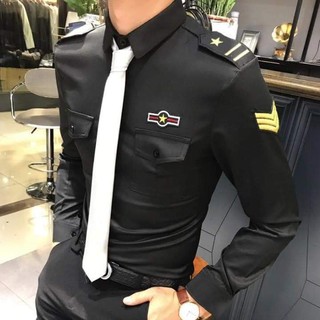 ÁO SƠ MI CƠ TRƯỞNG PHI CÔNG BAY CỰC CHẤT, ÁO SƠ MI NAM NỮ HOT TREND