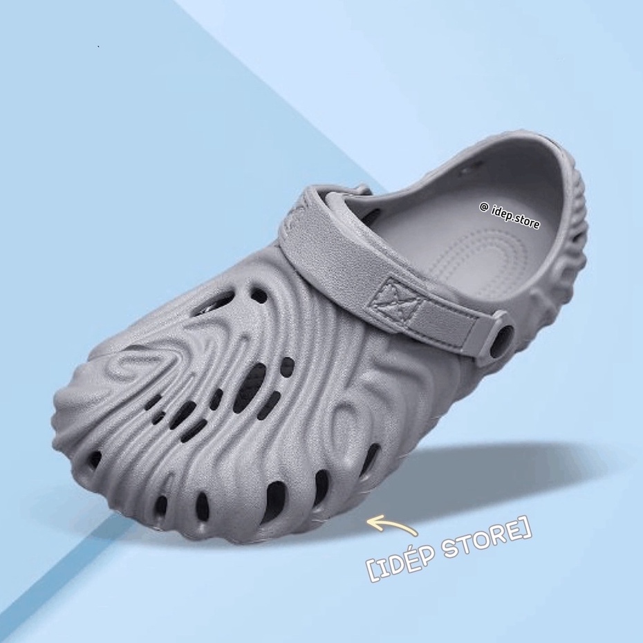 Dép sục lười nam lỗ gợn sóng đi biển Pollex Clog EVA đi biển- Giày sandal bít mũi nam EVA siêu nhẹ đi mưa GL059 - iDép
