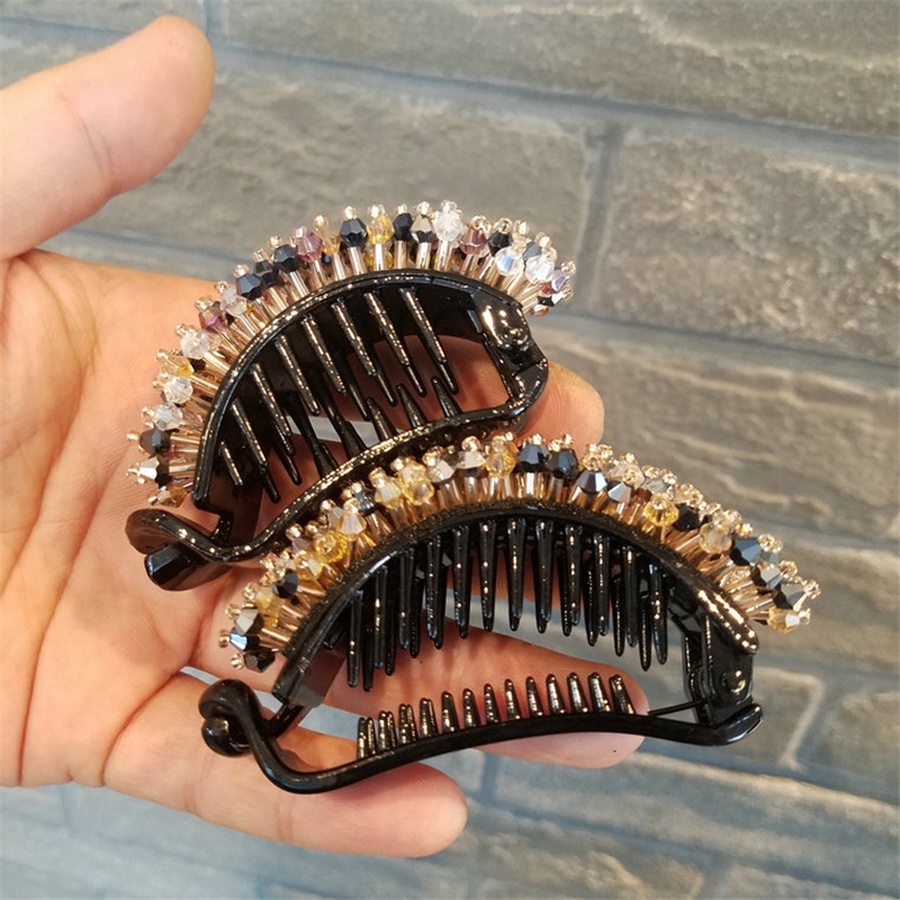 Kẹp Tóc Đính Hạt Pha Lê Thời Trang Hàn Quốc