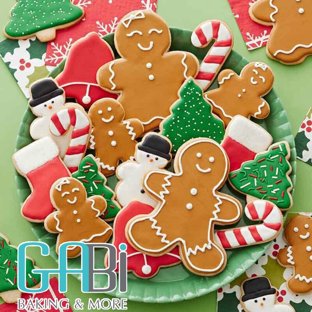 Khuôn nhấn cookie lò xo Noel 4 hình (nhiều mẫu)