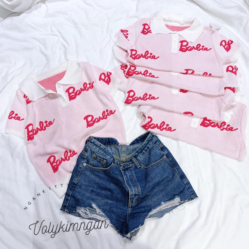 Áo len polo barbie TL