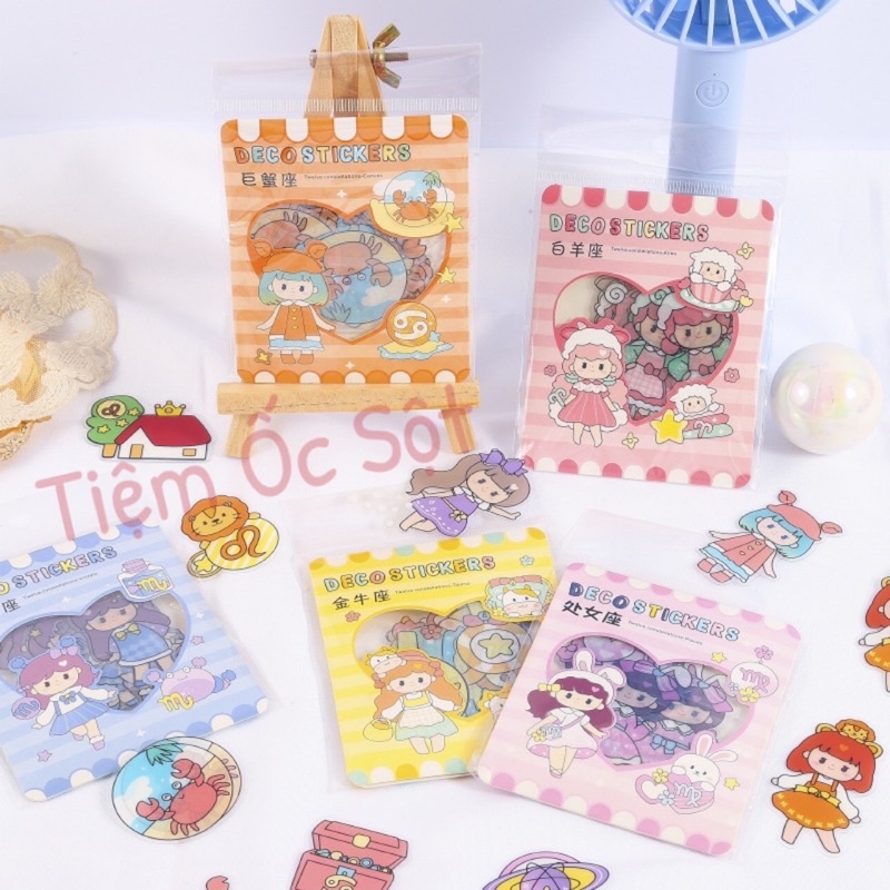 Bộ Sticker 40 Hình Cung Hoàng Đạo Xinh Xắn-ST004