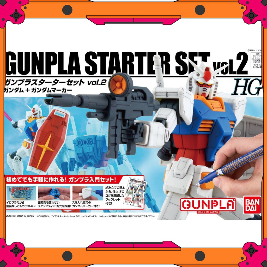 [Nhập khẩu từ Nhật Bản] Mô hình Gundam HG Gunpla Starter Set Vol 2