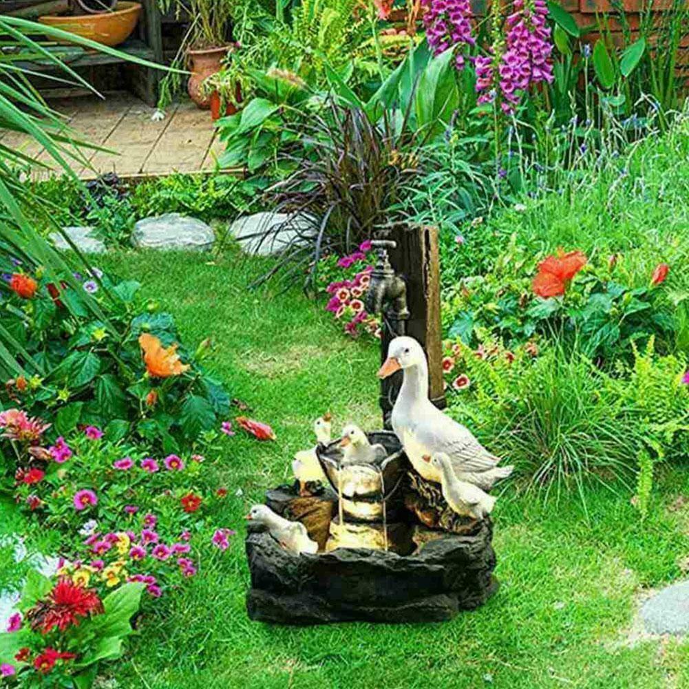 KUNHEV Tượng Vịt Sử Dụng Năng Lượng Mặt Trời Trang Trí Sân Vườn