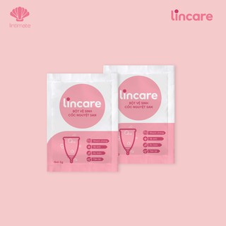 Bột vệ sinh cốc nguyệt san Lincare, hộp 12 gói