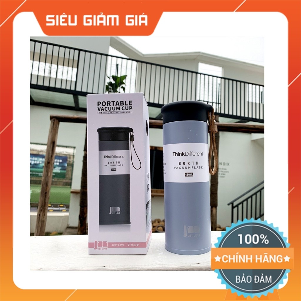 Bình giữ nhiệt inox cao cấp 450ml Think Different