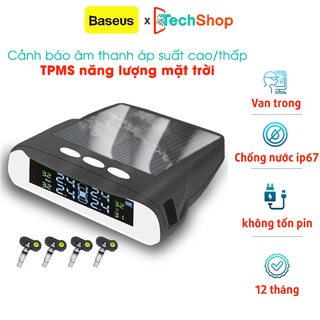 [Hàng chuẩn] Cảm biến áp suất lốp ô tô bằng năng lượng mặt trời TPMS Lasixi, van trong tích hợp màn hình KTS thông minh.