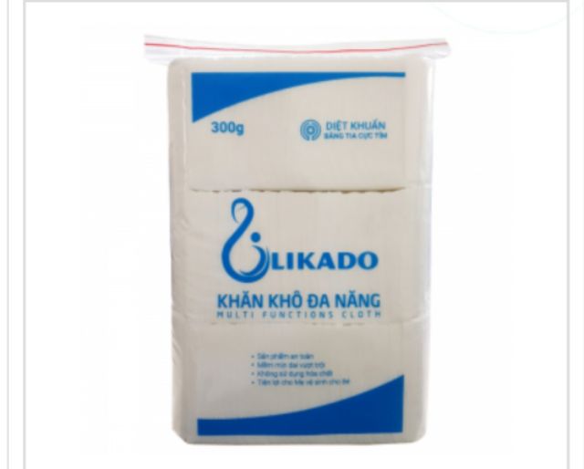 Combo 10 bịch khăn vải đa năng likado loại 300g,400g MẪU MỚI - hàng chuẩn cty