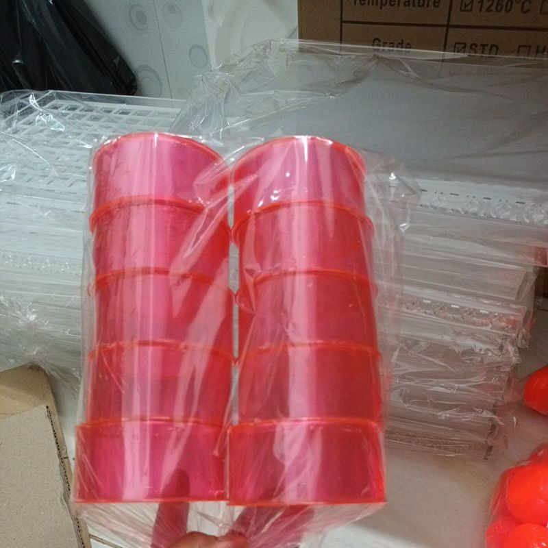 Hộp nhựa hồng để vòng simen combo 10 cai