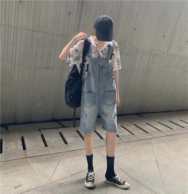(ORDER) yếm jeans quần lửng QC-1 màu | BigBuy360 - bigbuy360.vn
