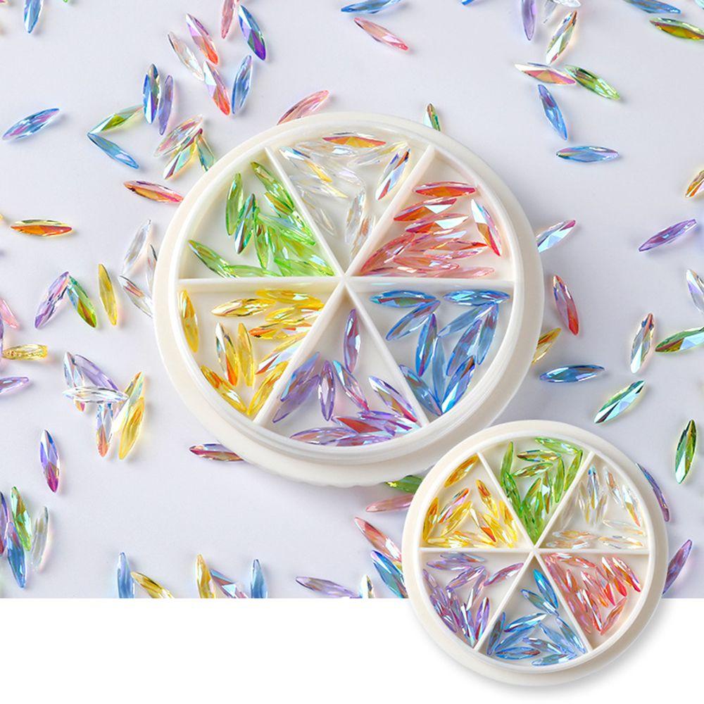 Móng Tay Giả Hình Mắt Ngựa Đại Dương Độc Đáo|Hạt Nhựa 3X11mm Nhiều Màu Sắc Đính Móng Tay Nghệ Thuật Charms