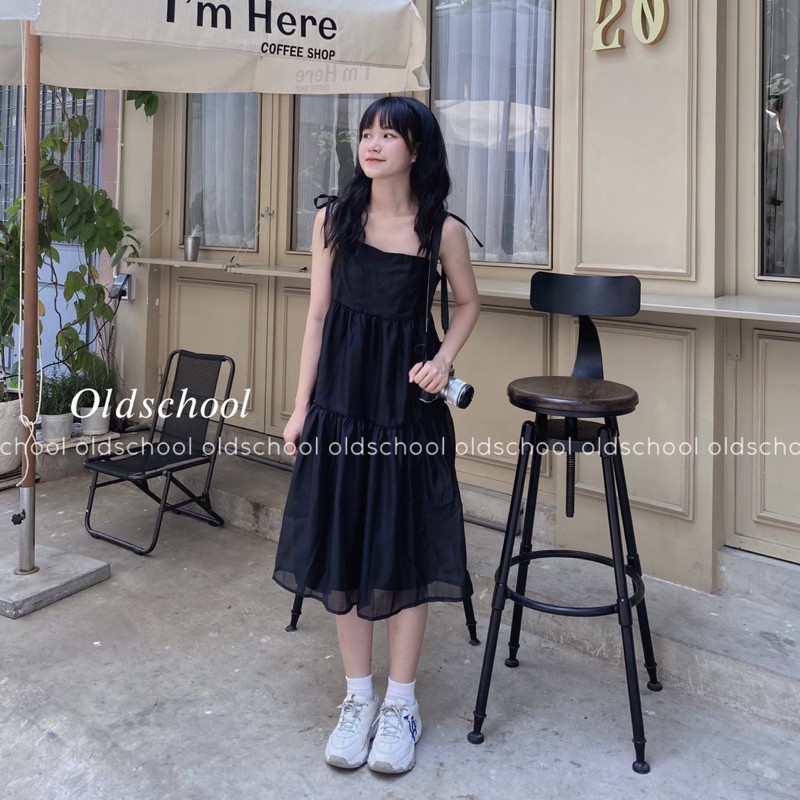 VÁY 2 DÂY VOAN TƠ ULZZANG (ảnh thật/video)