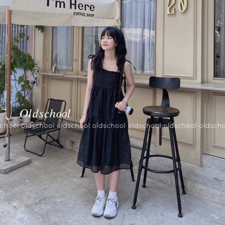 VÁY 2 DÂY VOAN TƠ ULZZANG (ảnh thật/video)