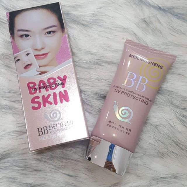 [Nhập mã SFP-55008 giảm giá] Kem Che Khuyết Điểm, Kem Nền BB Cream Baby Skin Ốc Sên Xuất Xứ Hàn Quốc Không Kích Ưng Da