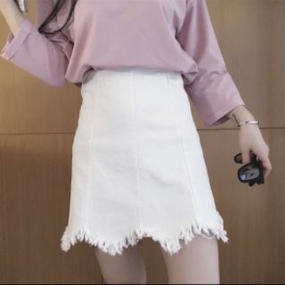 Váy kaki răng cưa( ảnh thật)