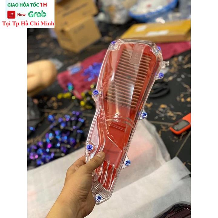 Combo Ốp Bầu Lọc Gió Màu Trong Suốt Zhi.pat Cho Vision 2014 - 2019 Và 8 Ốc Gr5