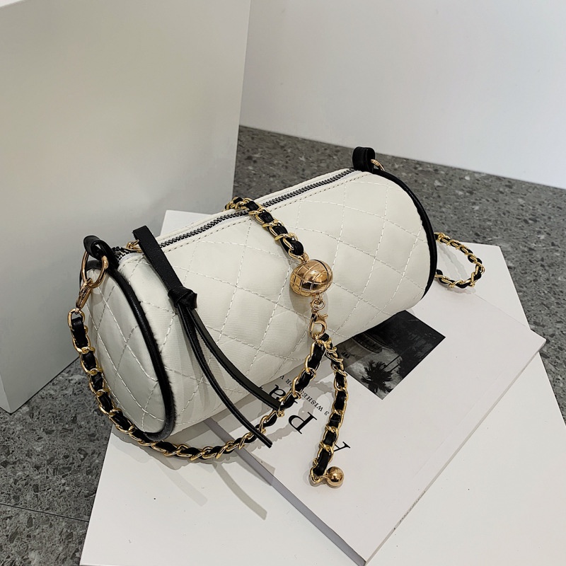 Túi đeo chéo IELGY có dây kéo in họa tiết thời trang phong cách Hàn Quốc dành cho nữ