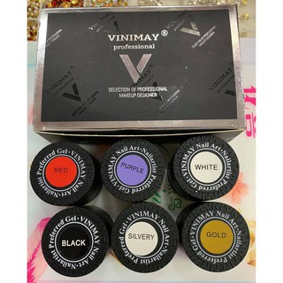 Sét Gel Vẽ Màng Nhện Vinimay - Spider Gel Nails - Sét 5 Màu