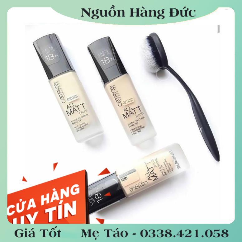 [auth] Kem Nền Kiềm Dầu Catrice All Matt Plus 18h Mỏng Mịn -Nội địa Đức Đủ Bill [Hot]