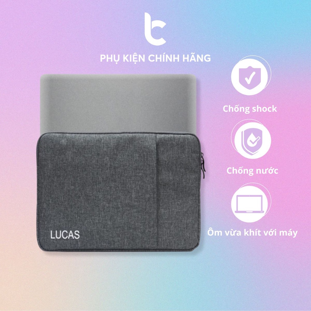 Túi Chống Sốc, Chống Nước Đựng Macbook, Laptop Lucas