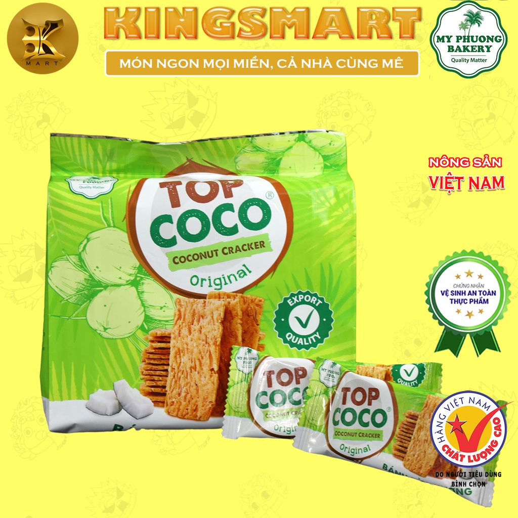 Bánh Dừa Nướng Vị Nguyên Bản 170g MỸ PHƯƠNG Thơm Ngon Giòn Rụm