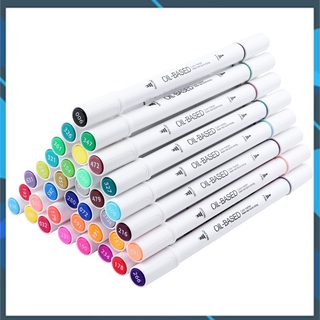 Bút Marker Vẽ Tranh Chuyên Nghiệp 12 - 48 Màu 2 Đầu Thân Nhỏ
