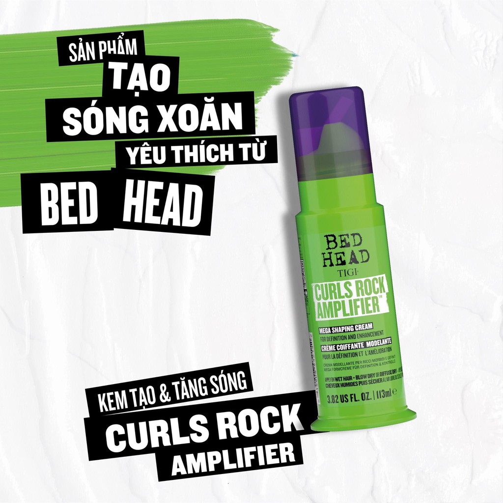 Kem tạo sóng xoăn TIGI CURLS ROCK AMPLIFIER 113ml chính hãng