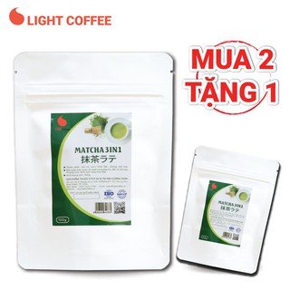 Bột trà xanh 3in1, matcha sữa Light Coffee - Gói 100gr