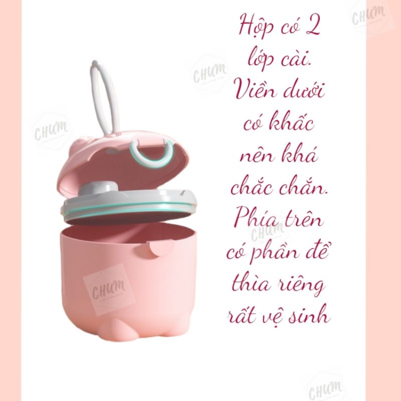 Hộp đựng sữa , hộp chia sữa, đồ ăn cho bé mang ra ngoài C2