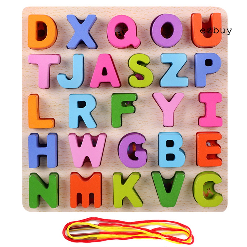 Đồ chơi trẻ em Xếp Hình Chữ Cái Abc Bằng Gỗ Cho Bé