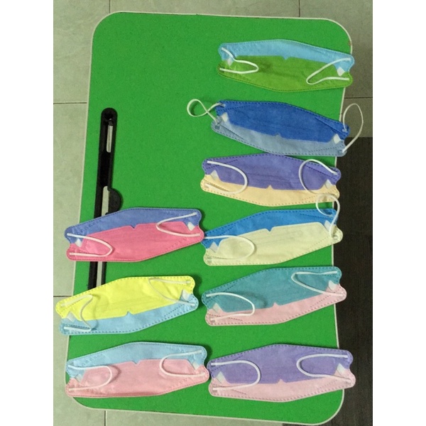 KHẨU TRANG KF94 CẦU VÒNG LOANG MÀU OMBRE MẪU MỚI NHẤT SIÊU MỀM