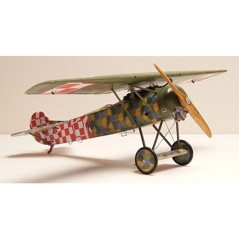 (Thiết kế chuẩn) Bộ kit mô hình giấy 3D Máy bay Fokker E.V (D.VIII)