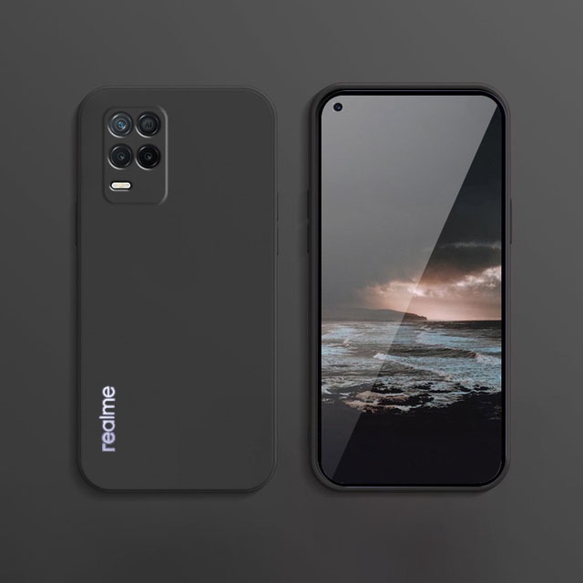 Ốp Điện Thoại Silicone Chống Sốc Màu Trơn Cho Realme 9 8 Pro Plus 4G 5G 8i 9i 5 5s 5i 6i 8S
