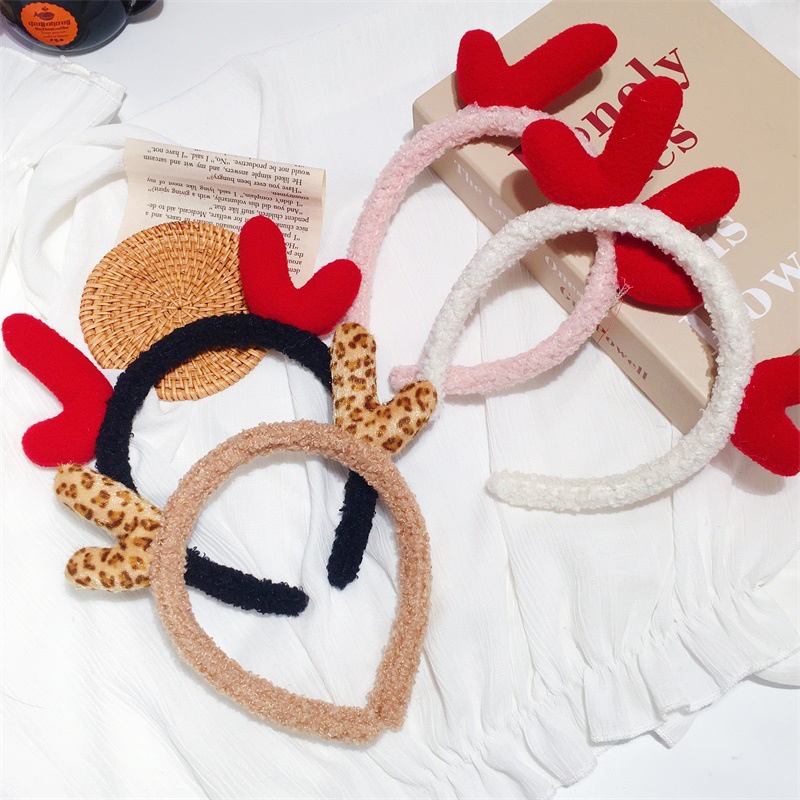 Băng Đô Cài Tóc Hình Sừng Hươu Dễ Thương Cho Nữ