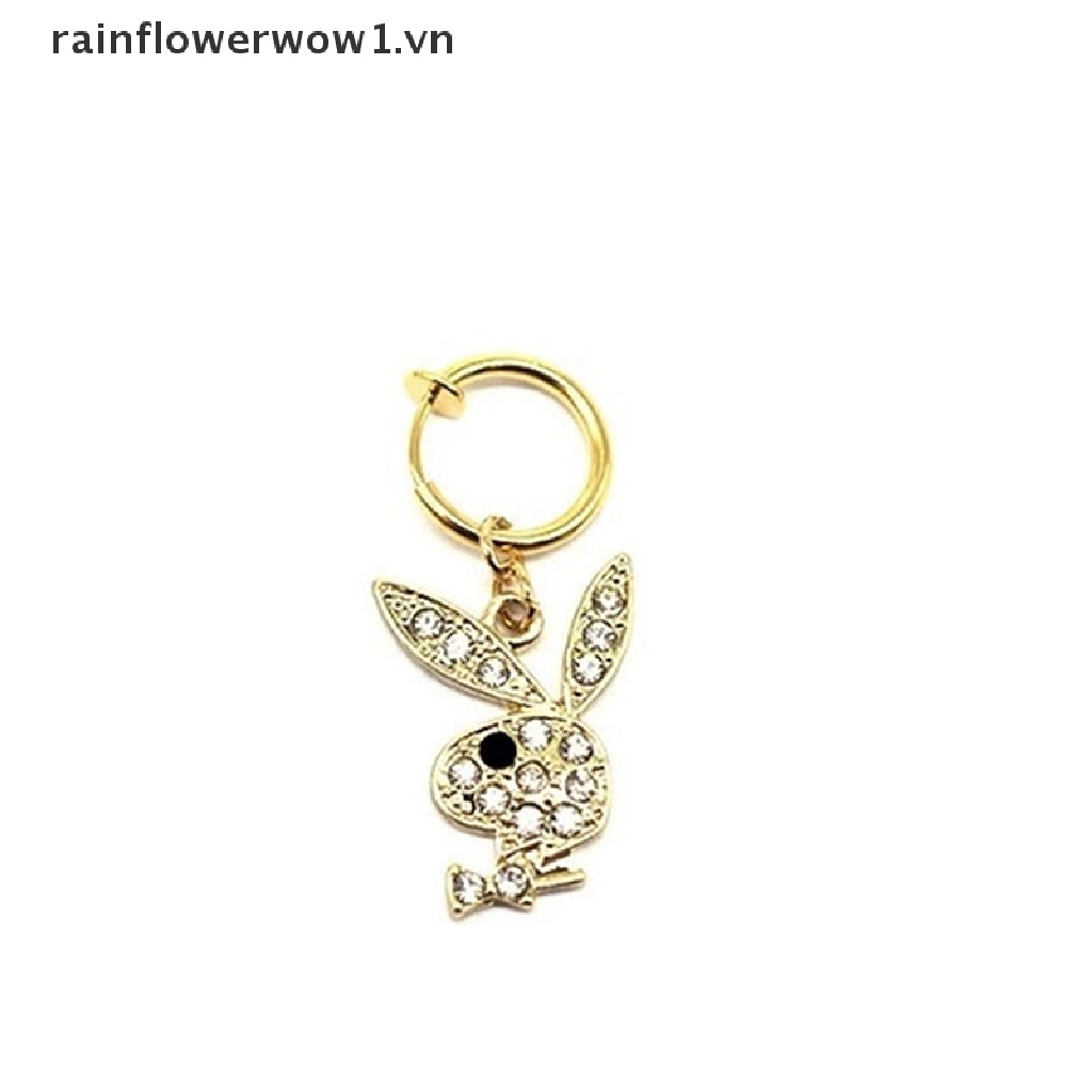 Khuyên Rốn Hình Thỏ Đính Pha Lê Dễ Thương