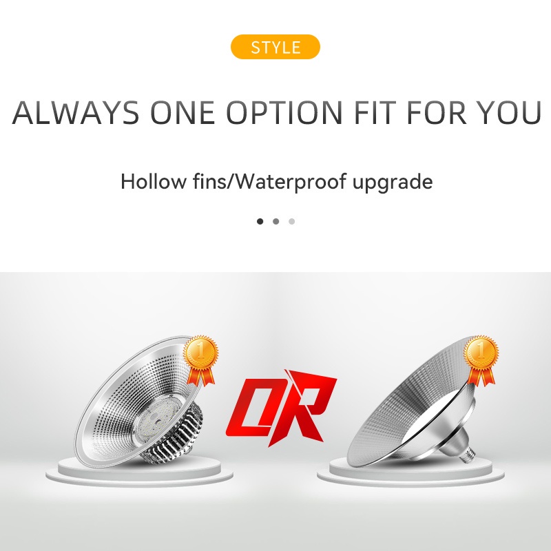 Đèn trần LED chiếu sáng rộng CANMEIJIA 100W 150W 200W cho nhà xưởng/ kho/ công nghiệp/ ban ngày