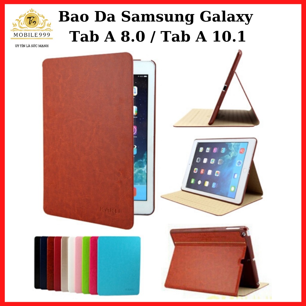 Bao da Samsung - Samsung Galaxy Tab A 8.0 / Tab A 10.1- Hãng Kaku - Đẹp - Chất - Đa màu sắc