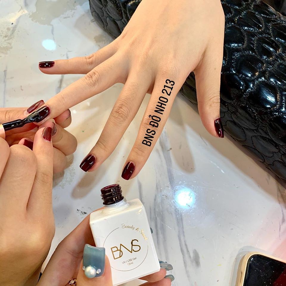 Sơn Gel Thạch BNs Màu Đỏ Nho 213