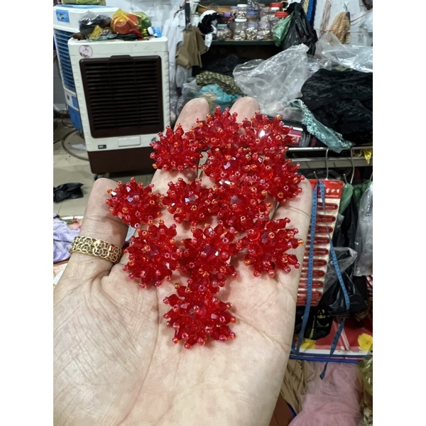 Combo 10 nhuỵ pha lê 3cm