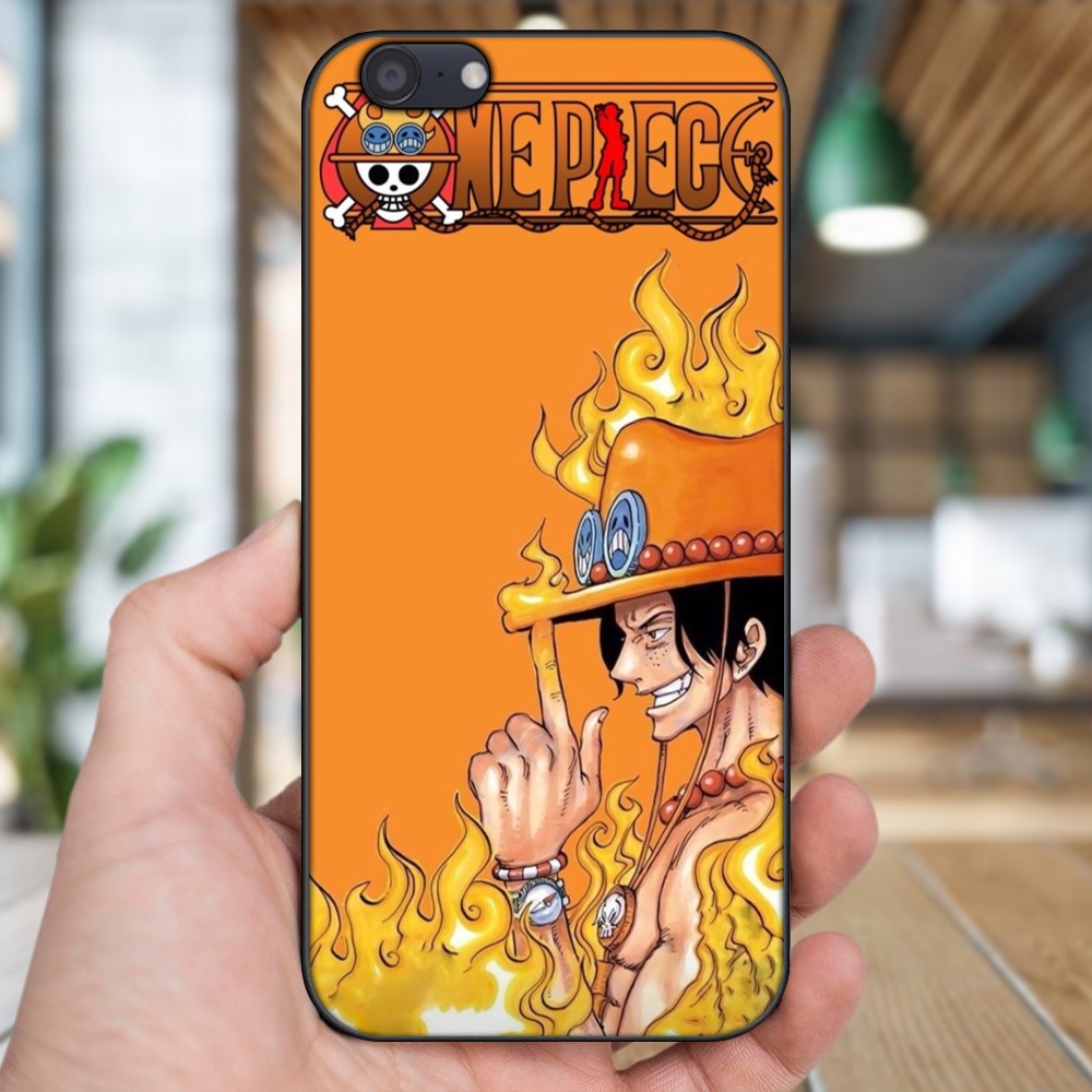 Ốp lưng Oppo A71 viền đen in hình Ace One Piece