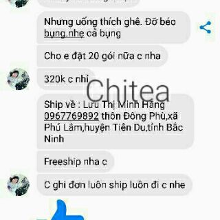 Trà thảo mộc giảm cân Chitea (200 gói)