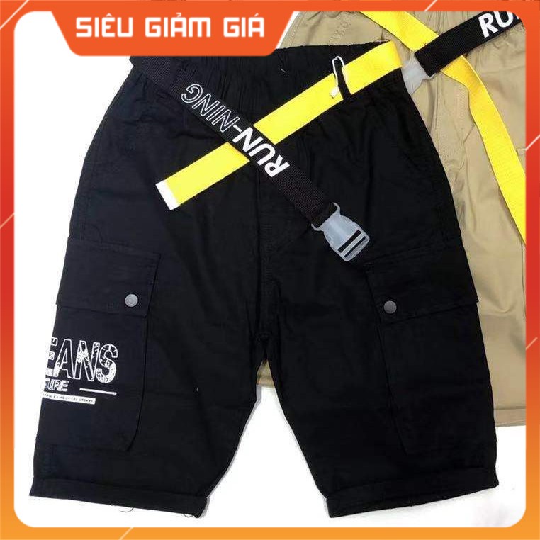Quần Kaki ngố túi hộp in chữ REAN bé trai 10-18 tuổi