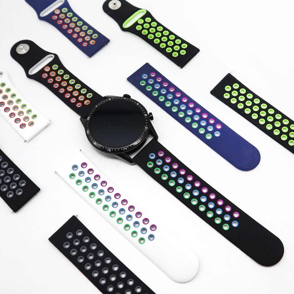 Dây Đeo Silicone Thay Thế Cho Đồng Hồ Thông Minh Huami Amazfit GTR 4 / 3 Pro / GTR 2 / Pace / GTR 47mm / GTR 2e / Stratos