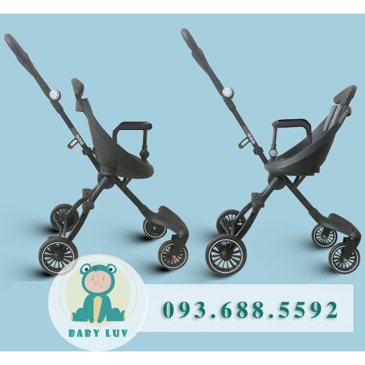 HN sẵn SLL V3 xe đẩy du lịch, đi dạo, đi siêu thị thương hiệu Baobaohao