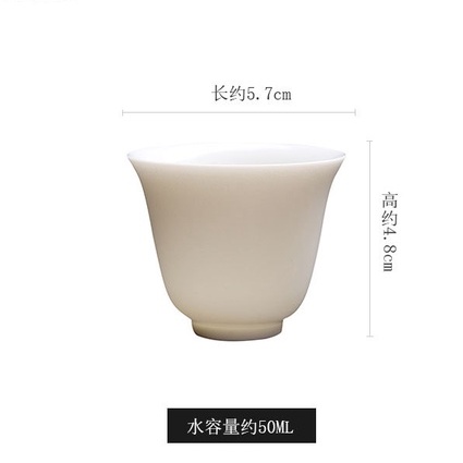 Bộ 6 chén trà, sứ bạch định , dùng uống trà cho người bán chuyên nghiệp và uống trà xanh.