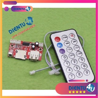 Mạch Giải Mã Thẻ Nhớ WAV MP3 Điều Khiển Từ Xa 12VDC