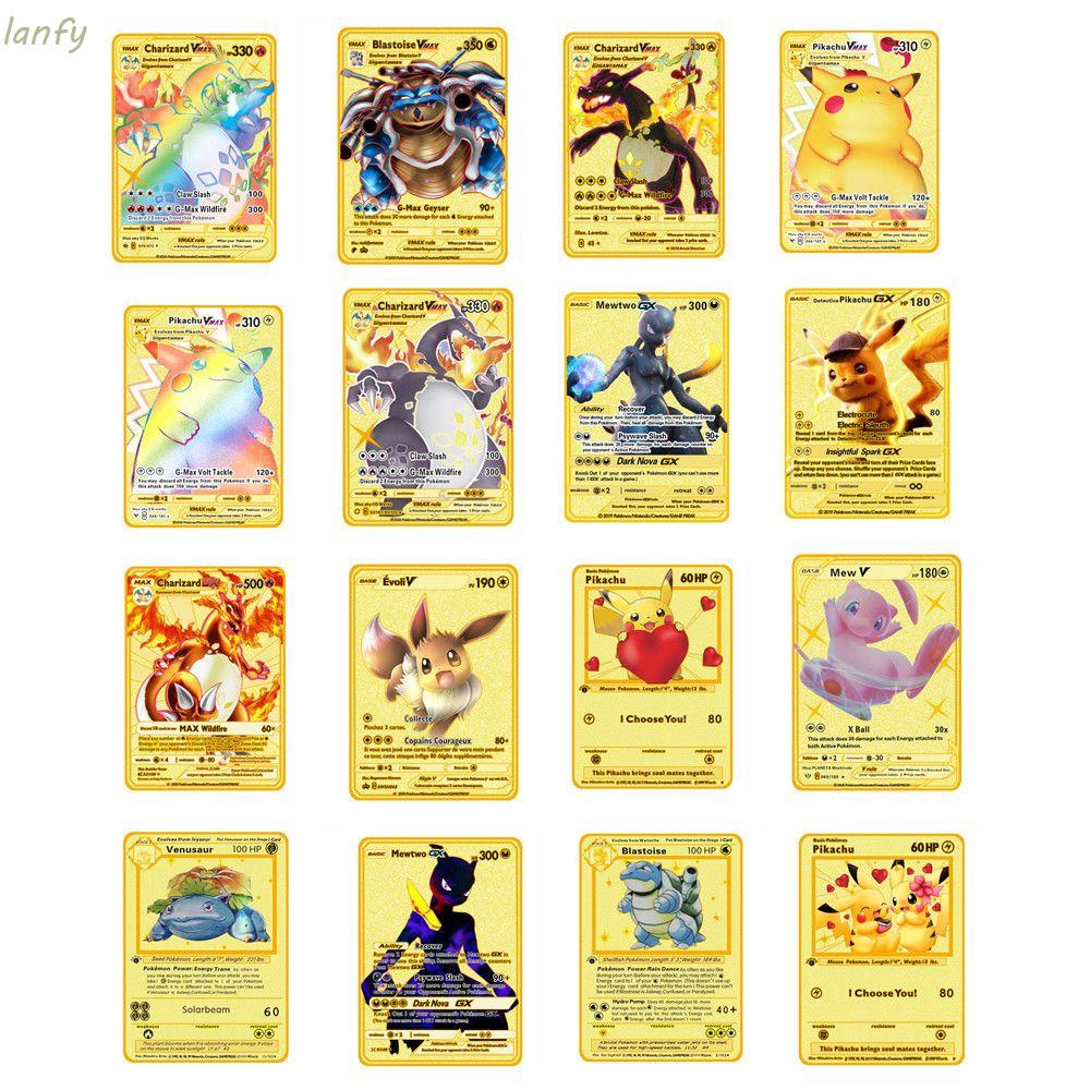Thẻ bài Pokemon Charizard Vmax GX bằng kim loại dành cho trẻ em