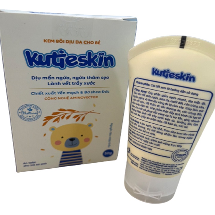 Kutieskin - Hộp 30g - Kem Bôi Hỗ Trợ Phục Hồi Da Hư Tổn Cho Bé - Luxcare