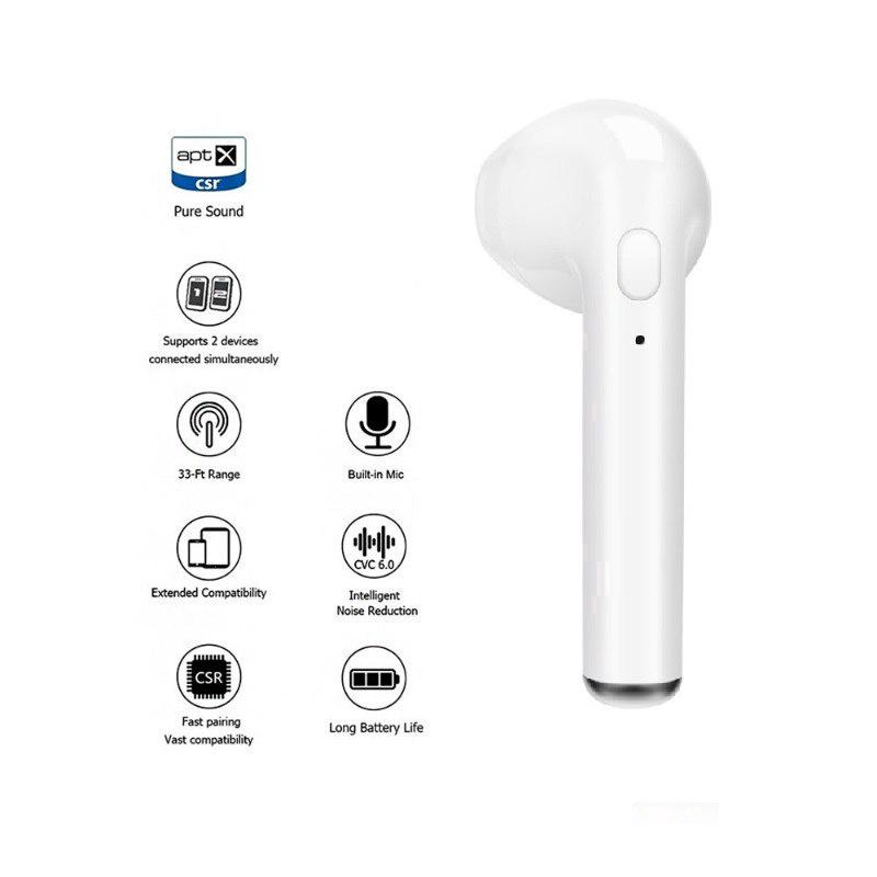 Tai nghe thể thao i7s i7 Bluetooth 4.2 không dây